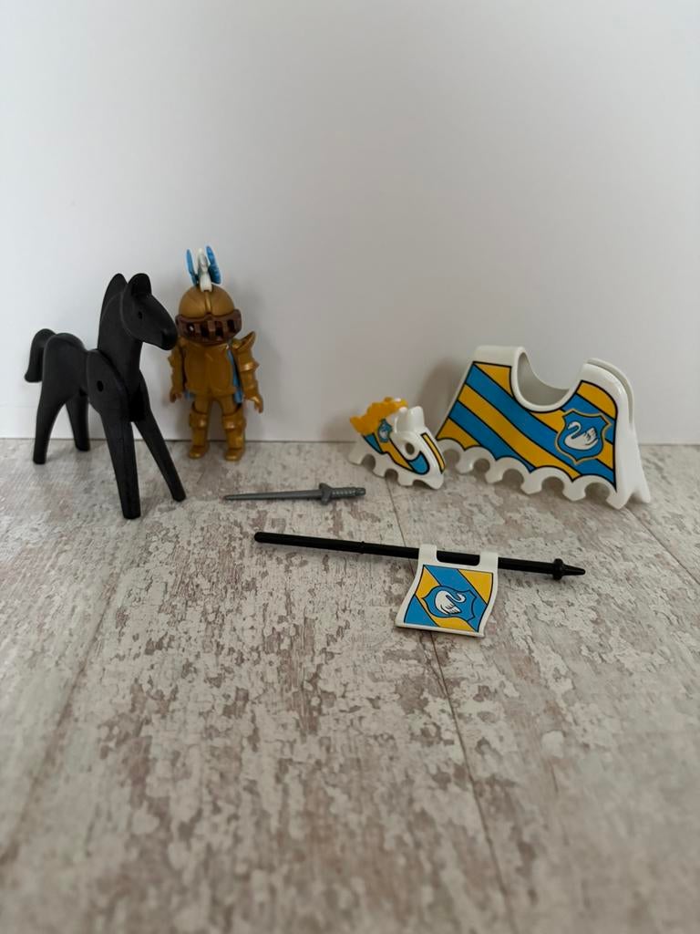 Originele Playmobil “Zwanenridder/ Golden Knight” set 3024, Ophalen of Verzenden, Zo goed als nieuw
