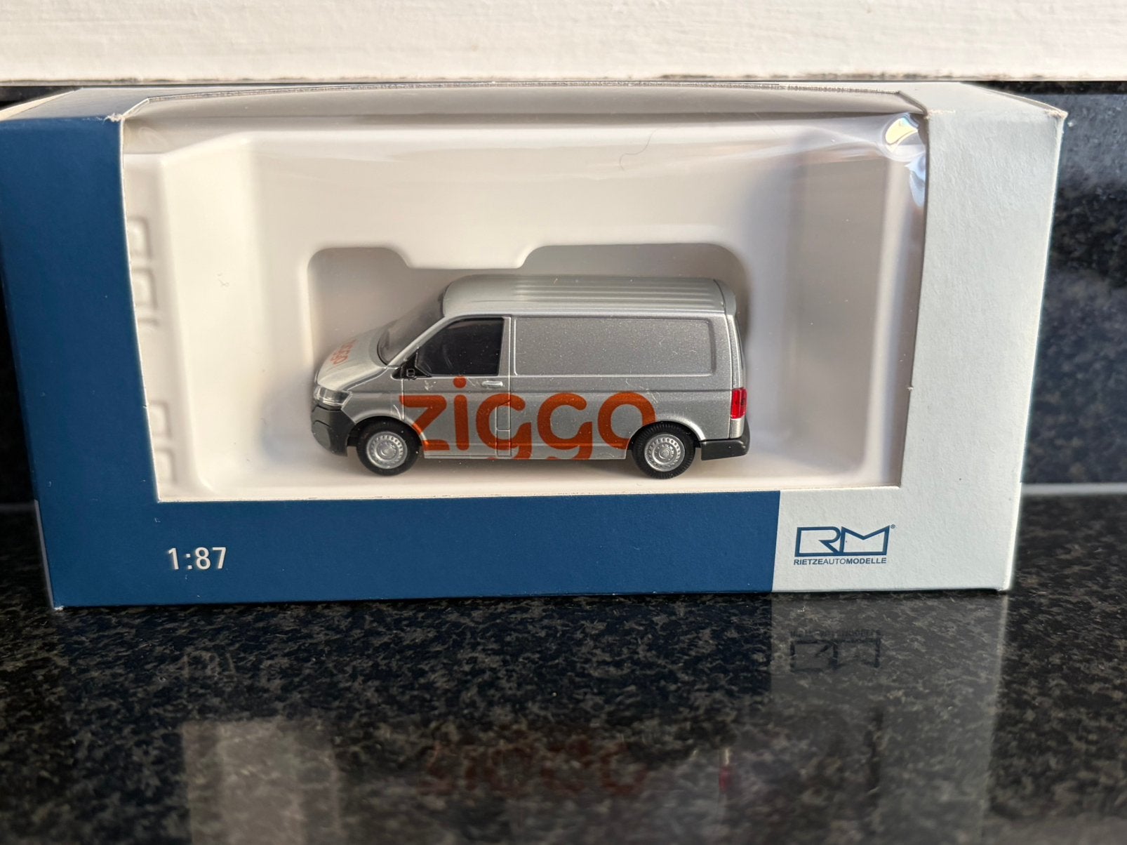 Rietze volkswagen transporter Ziggo service bus 1:87 H0, Verzenden, Nieuw, Bus of Vrachtwagen, Rietze