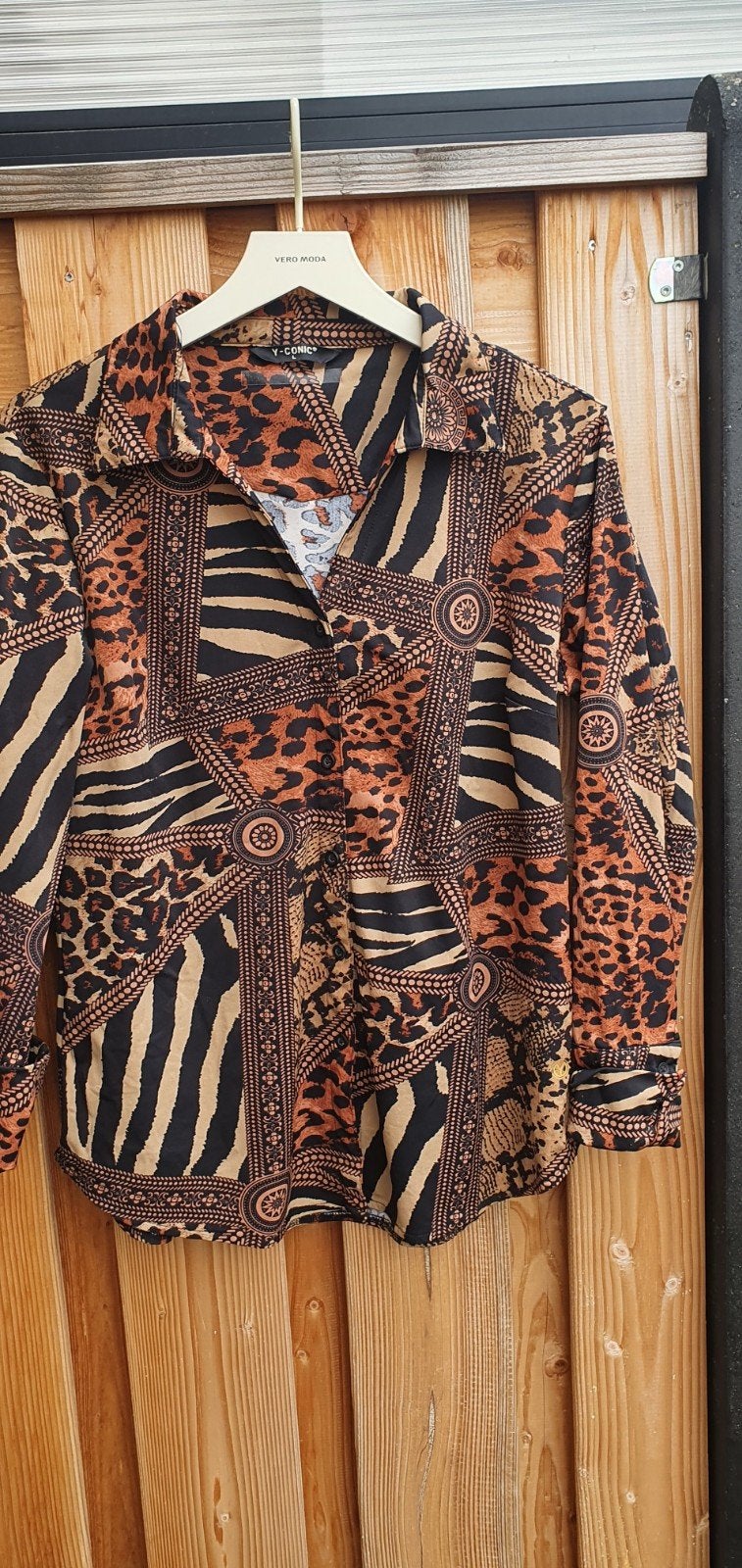 J. Conic blouss mt l, Verzenden, Nieuw, Blauw