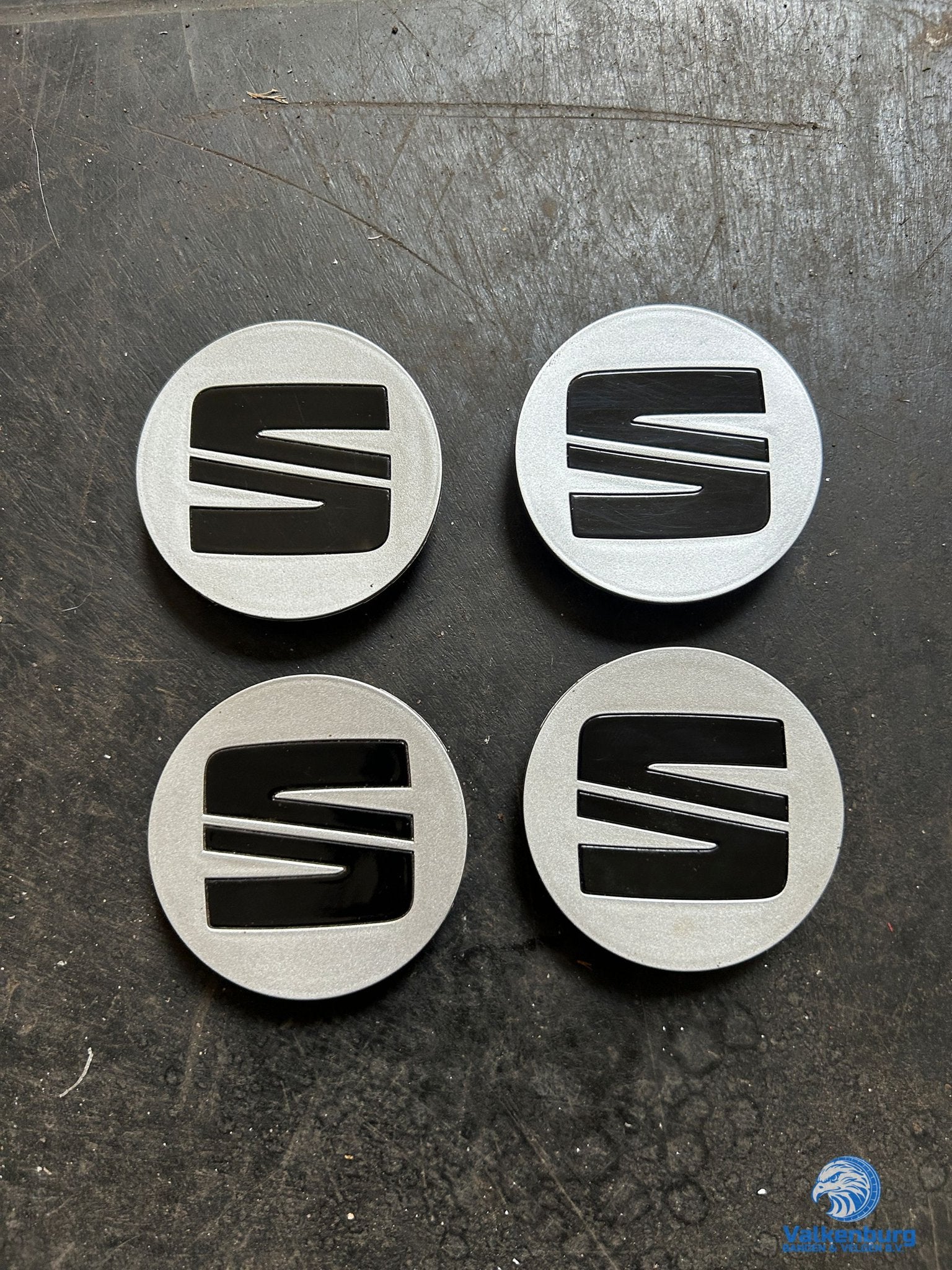 ORIGINELE Seat naafkap naafdop set zilver, Gebruikt, -, Verzenden, -