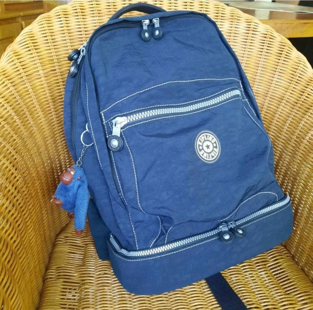 Kipling rugzak/koeltas donkerblauw, Sieraden, Tassen en Uiterlijk, Tassen | Rugtassen, 45 tot 60 cm, Kipling, 25 tot 40 cm, Ophalen of Verzenden