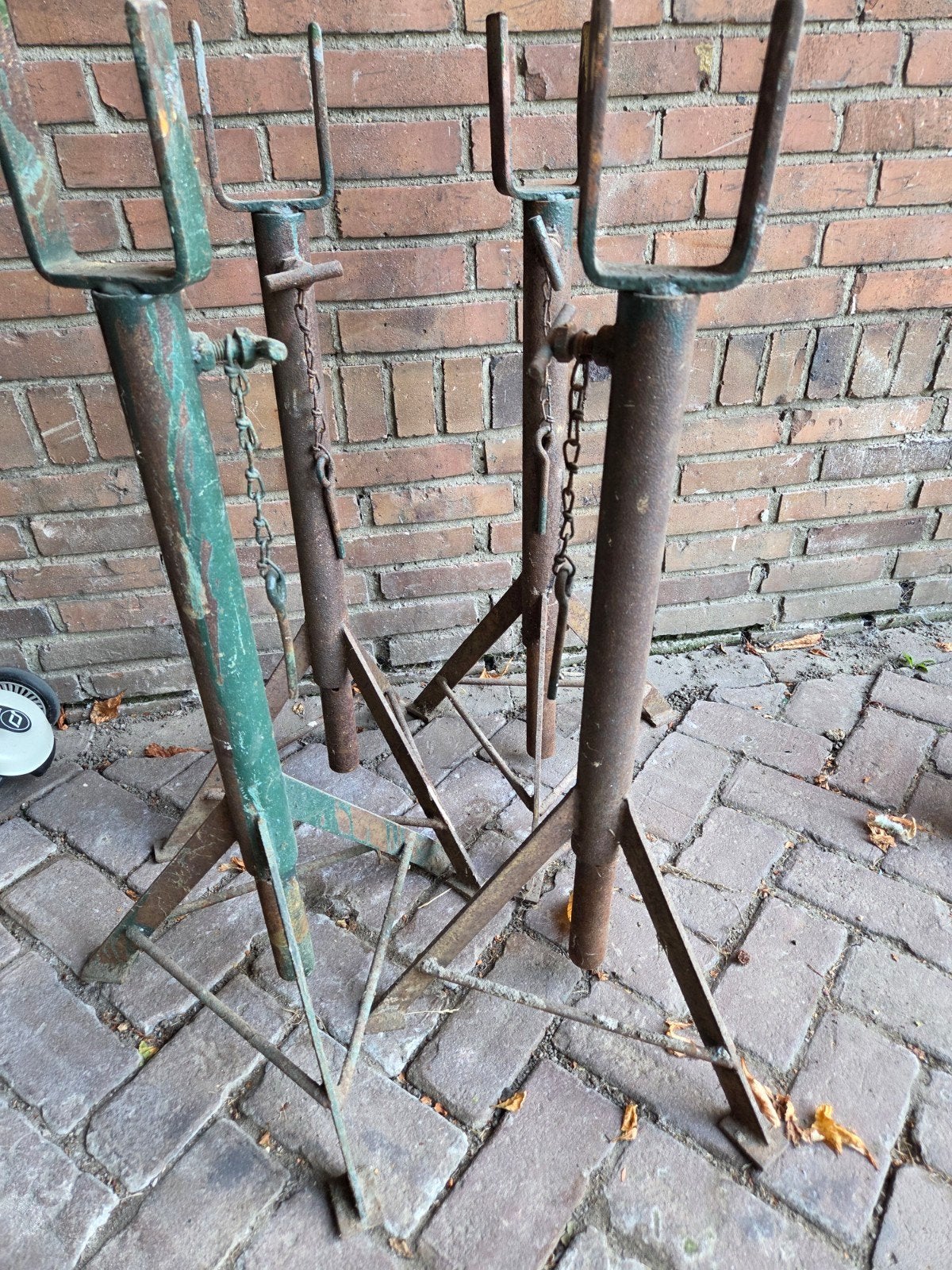 Set van 4 robuuste, verstelbare bokken, Ophalen