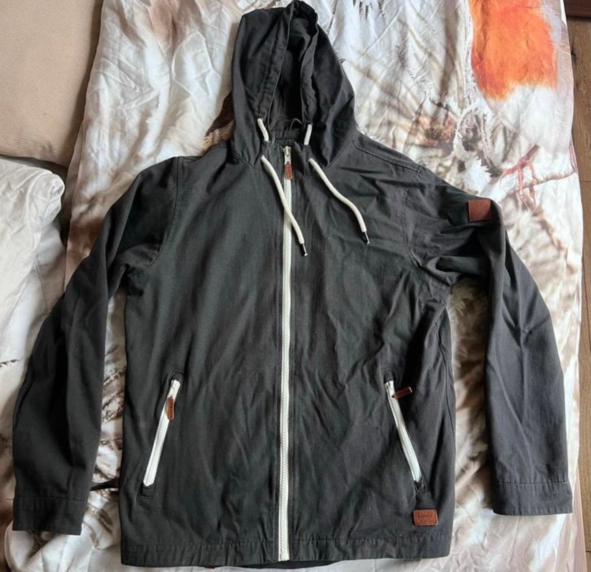 BLEND heren jas met capuchon - Maat L, Kleding | Heren, Ophalen of Verzenden, Zo goed als nieuw, Maat 52/54 (L), Grijs