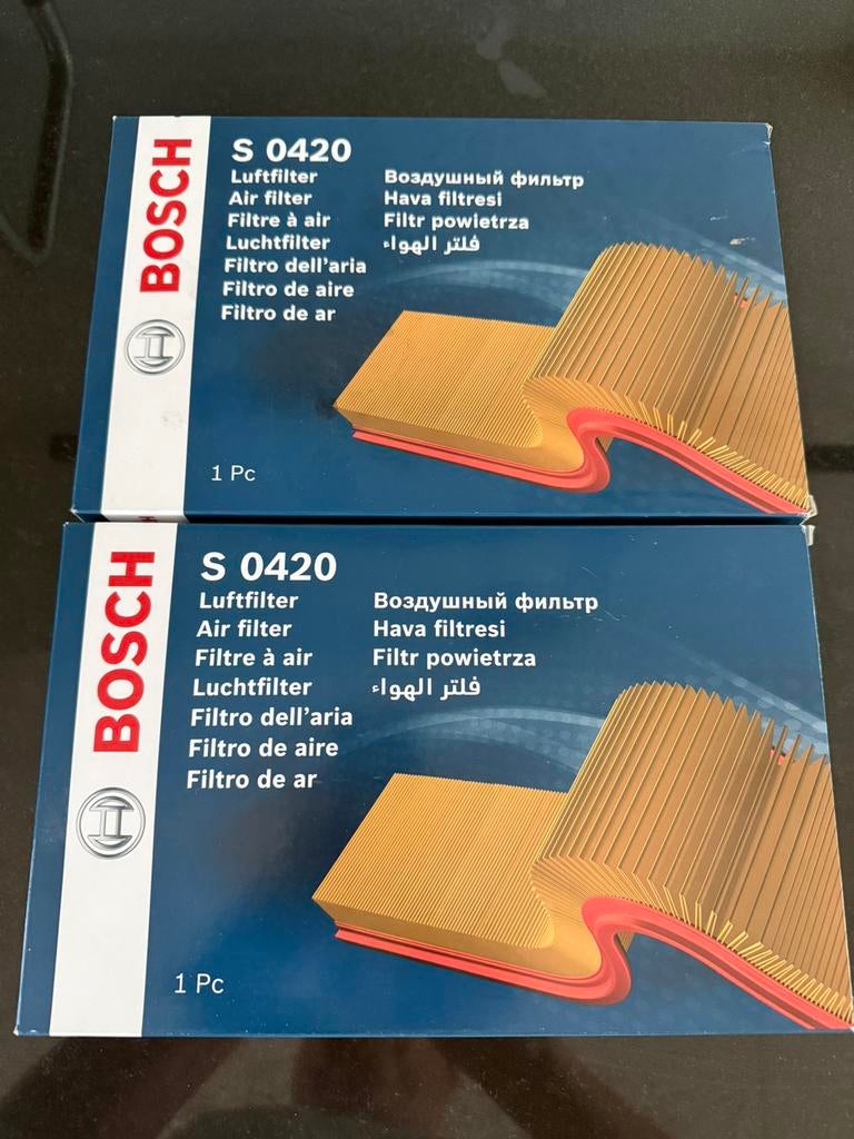 Bosch S0420 Airfilter 2x  Opel Agila B, Suzuki splash, Ophalen of Verzenden, Opel
