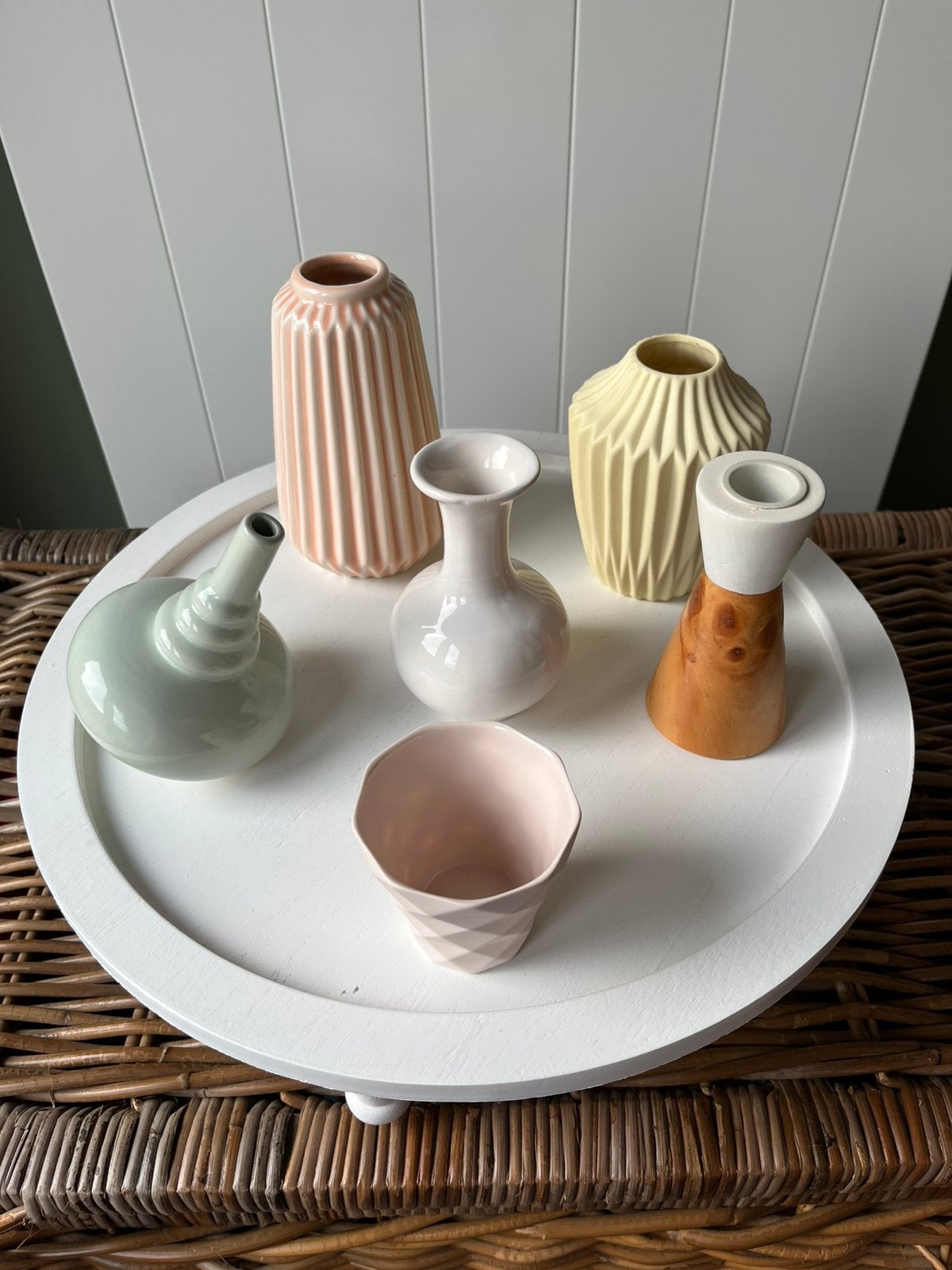 Set woonaccessoires en plateau, Ophalen, Zo goed als nieuw, Meerkleurig, Overige materialen