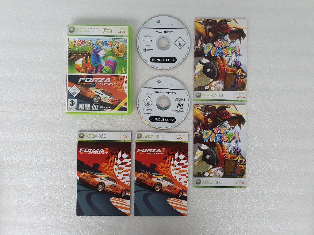 Xbox 360: Viva Pinata / Forza Motorsport 2 (Bundle Copy), Gebruikt, Racen en Vliegen, 2 spelers, Ophalen of Verzenden