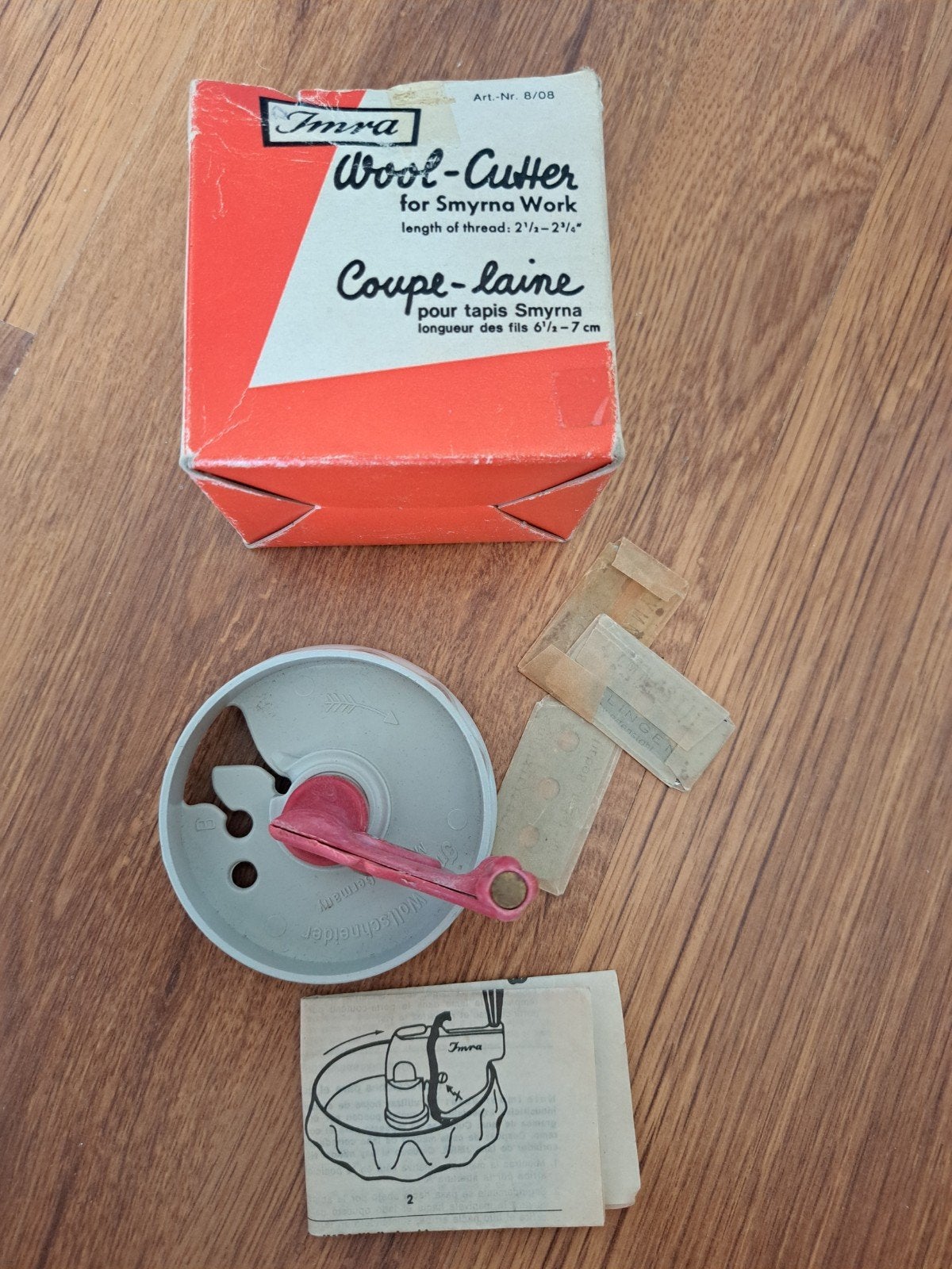 Vintage JMRA Wol Snijder voor Smyrna Werk, Hobby en Vrije tijd, Overige Hobby en Vrije tijd, Ophalen of Verzenden, Gebruikt