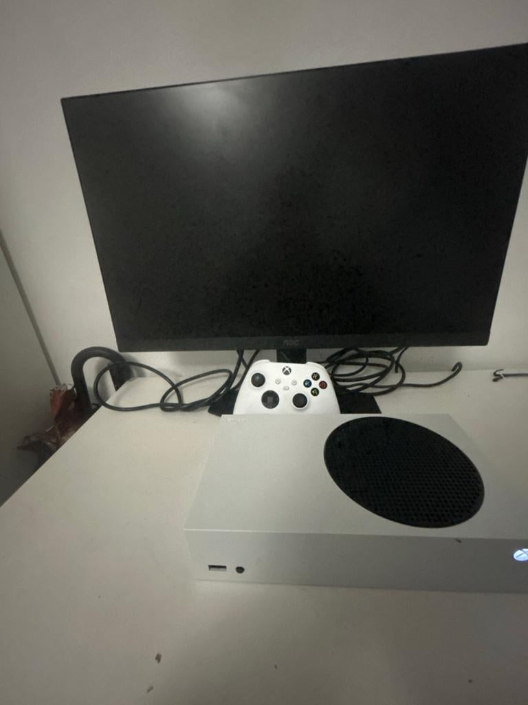 Xbox Series S Console met Controller en Monitor, Ophalen, Zo goed als nieuw, Xbox Series S