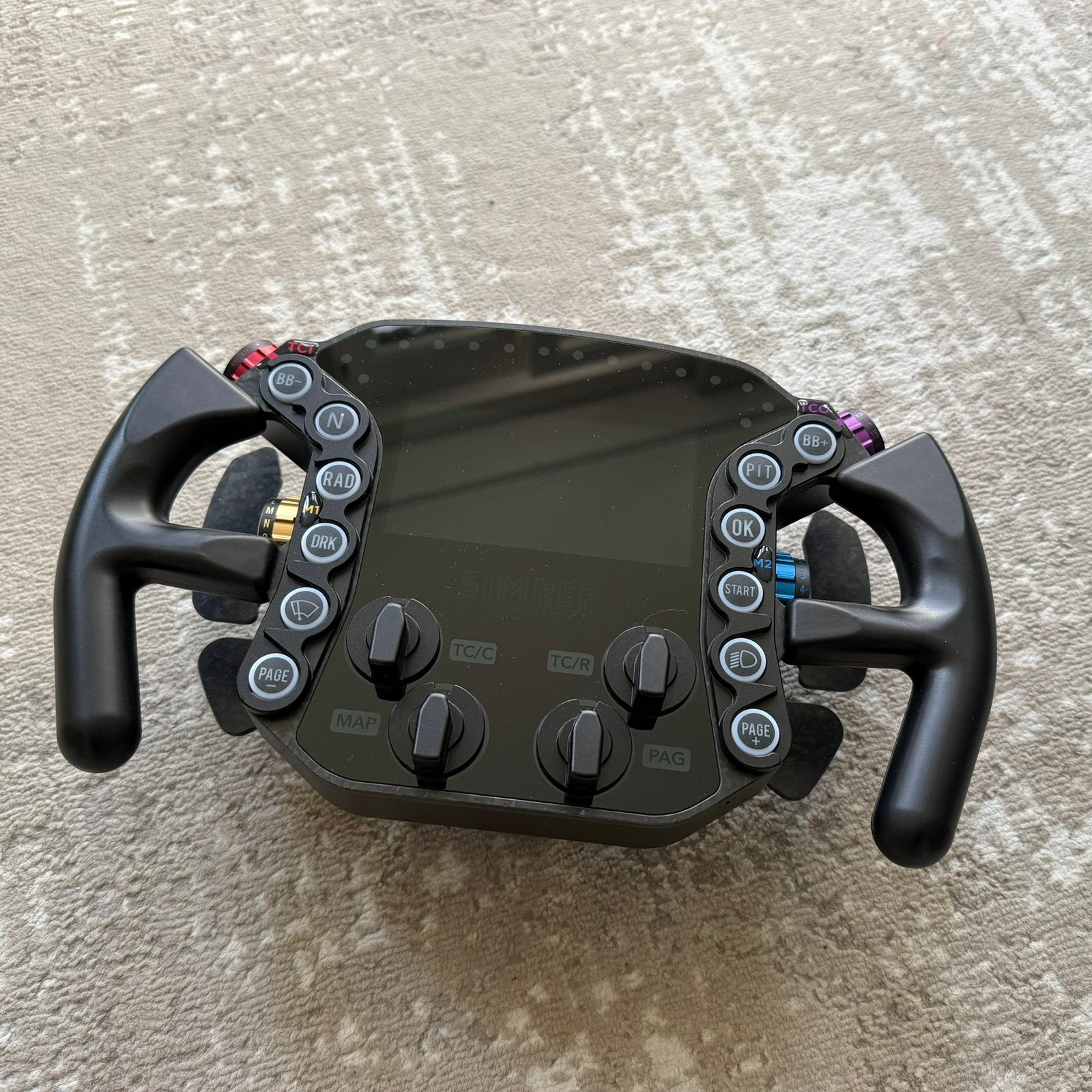 SimRep Engineering P9XX Sim Racing Wheel + 50mm Alu Hub, Computers en Software, Ophalen of Verzenden, Zo goed als nieuw