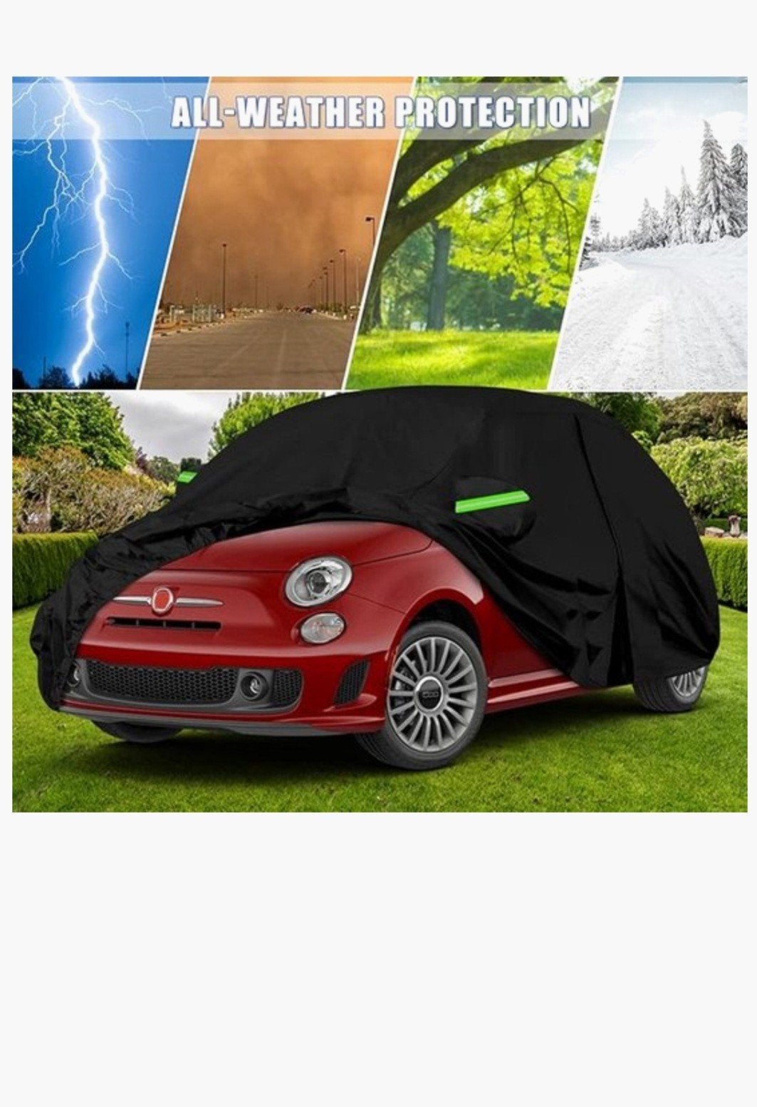 Autohoes voor Fiat 500 modellen - All-weather bescherming, Ophalen, Zo goed als nieuw, Op maat