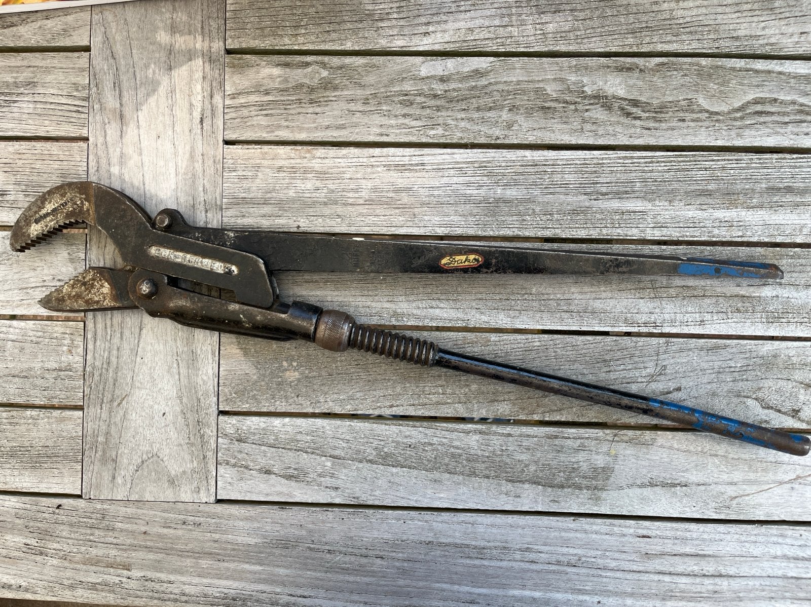 Vintage Dako pijptang Stillson tang Zweeds, Doe-het-zelf en Verbouw, Verzenden, Gebruikt, Tang, Overige merken