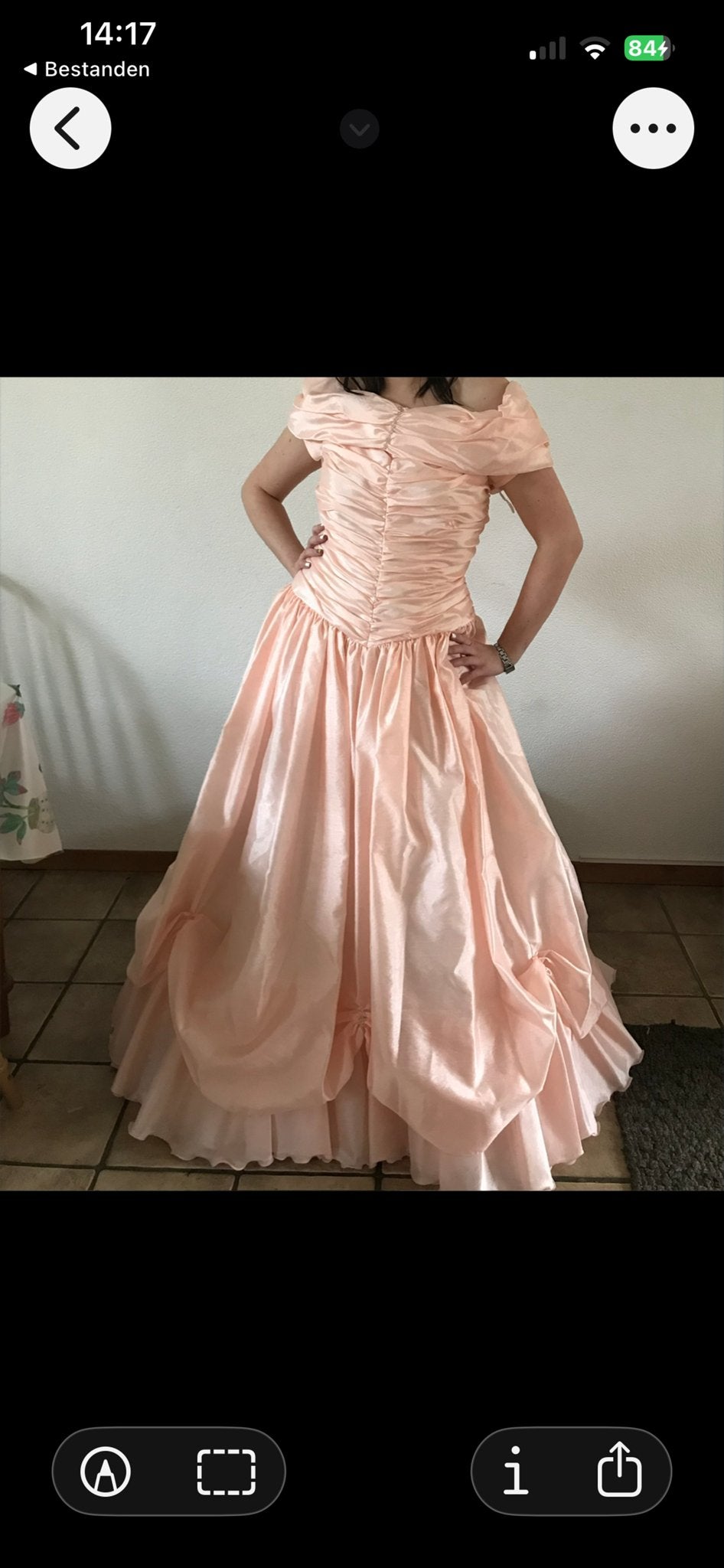 Elegante Roze Hoepelrok Galajurk met Strik en Strass, Kleding | Dames, Galajurk, Maat 42/44 (L), Ophalen of Verzenden, Zo goed als nieuw