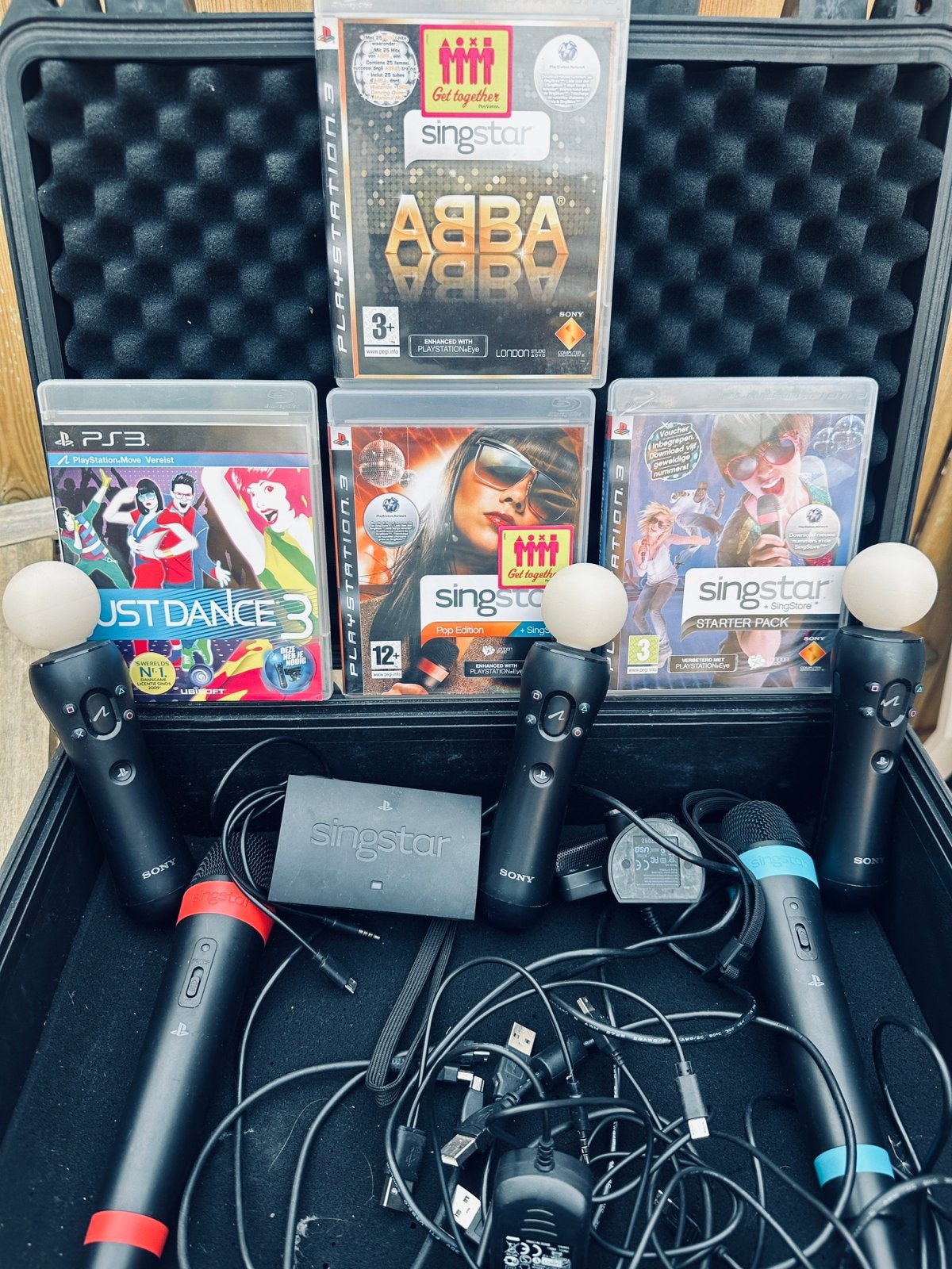 Singstar set, Spelcomputers en Games, Spelcomputers | Atari, Ophalen, Zo goed als nieuw, Met 2 controllers, Atari Lynx