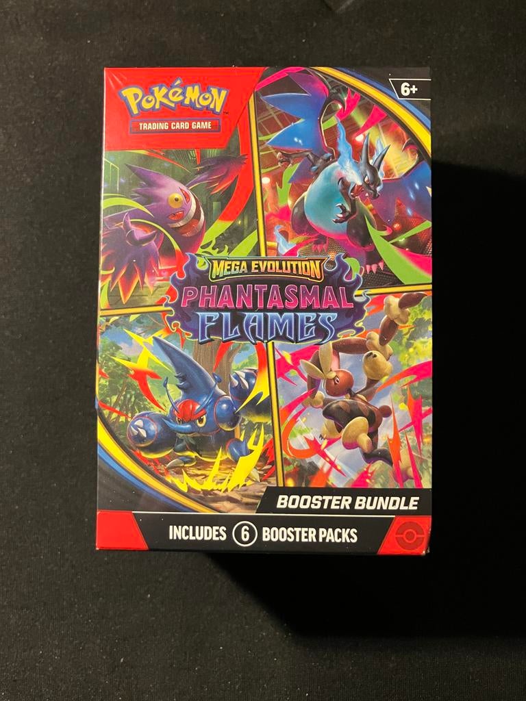 Pokémon Mega Evolution Phantasmal Flames Booster Bundle, Hobby en Vrije tijd, Ophalen of Verzenden, Nieuw, Booster