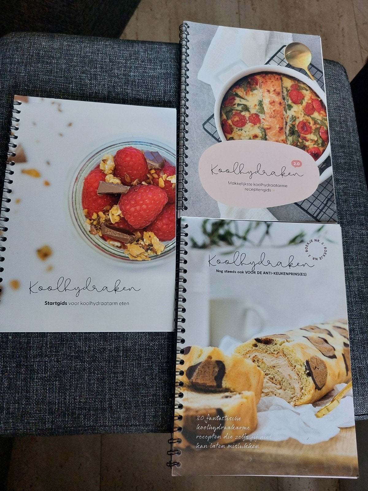 Koolhydraken Kookboeken Set - Gezond en Lekker Eten, Boeken, Kookboeken, Hoofdgerechten, Ophalen of Verzenden, Zo goed als nieuw