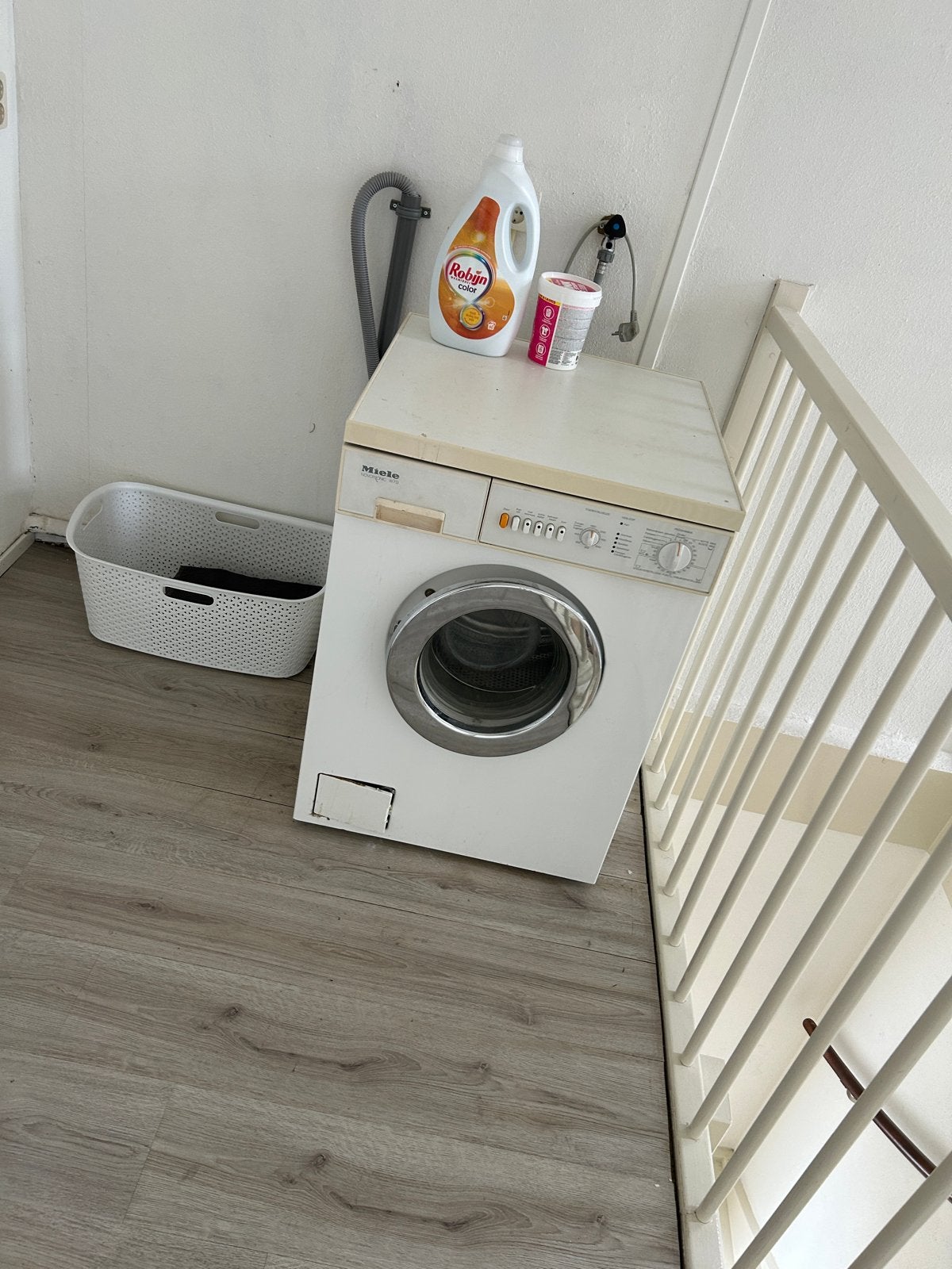 Miele Wasmachine - Gebruikt RVS kruis in trommel vintage., Witgoed en Apparatuur, Ophalen, Gebruikt, Voorlader, 85 tot 90 cm