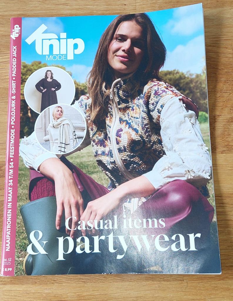 Knipmode nr 12,  2025, Hobby en Vrije tijd, Kledingpatronen, Ophalen of Verzenden, Nieuw, Vrouw, Knipmode