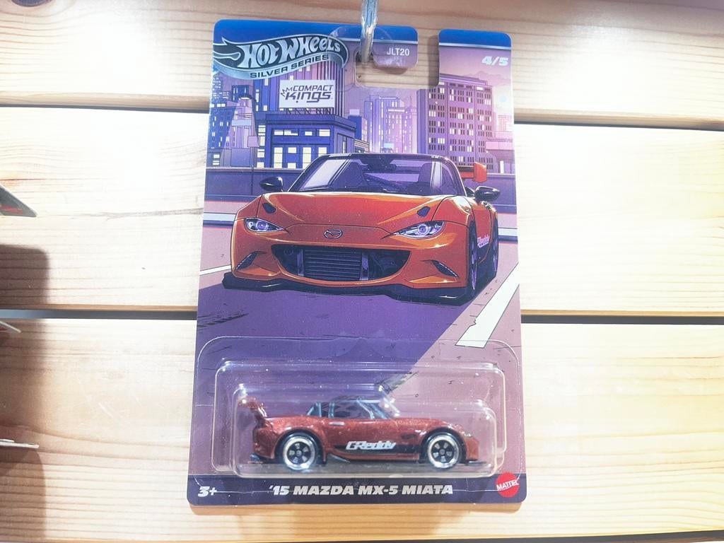 Mazda MX-5 Miata ND hotwheels silver series, Ophalen of Verzenden, Nieuw, Auto