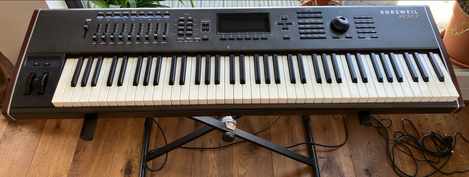 Kurzweil PC3K7 Synthesizer met KORE uitbreiding, Gebruikt, Met midi-aansluiting, 76 toetsen, Ophalen