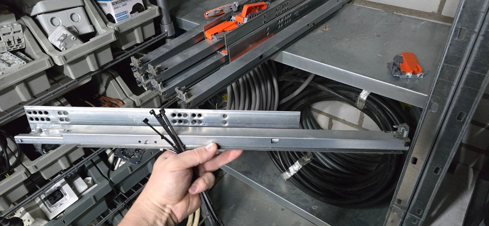 Blum TANDEM plus ladegeleider 50 kg 7sets, Ophalen