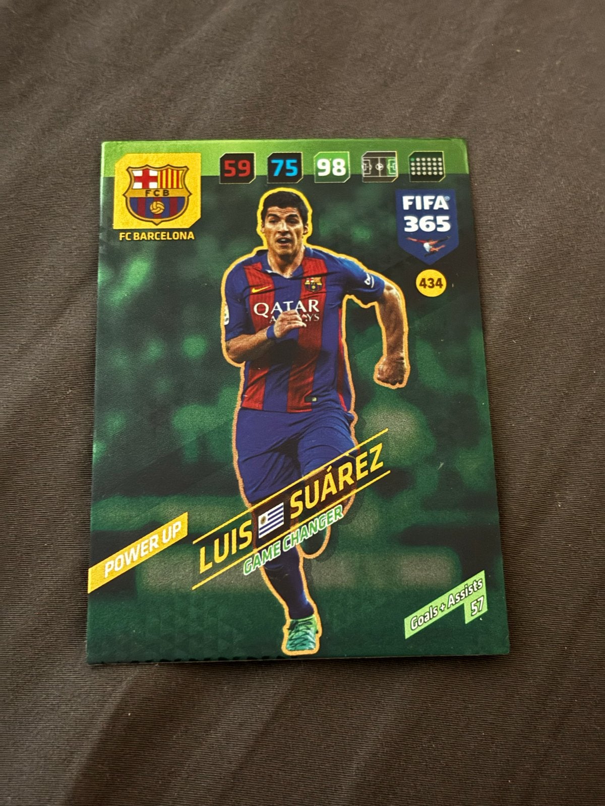FIFA 365 Luis Suárez Game Changer kaart FC Barcelona, Ophalen of Verzenden, Zo goed als nieuw, Buitenlandse clubs, Spelerskaart