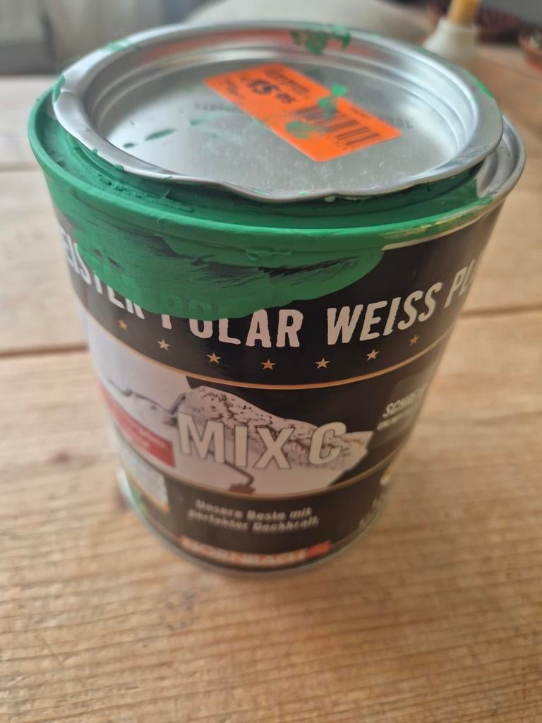 Groene verf - Meister Polar Weiss Plus Mix C, Doe-het-zelf en Verbouw, Verf, Beits en Lak, Ophalen of Verzenden, Groen