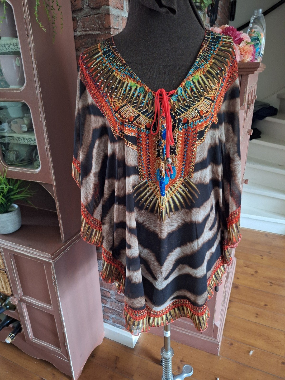 Voile tuniek maat m l xl, Ophalen of Verzenden, Zo goed als nieuw, Maat 46/48 (XL) of groter, Meerkleurig