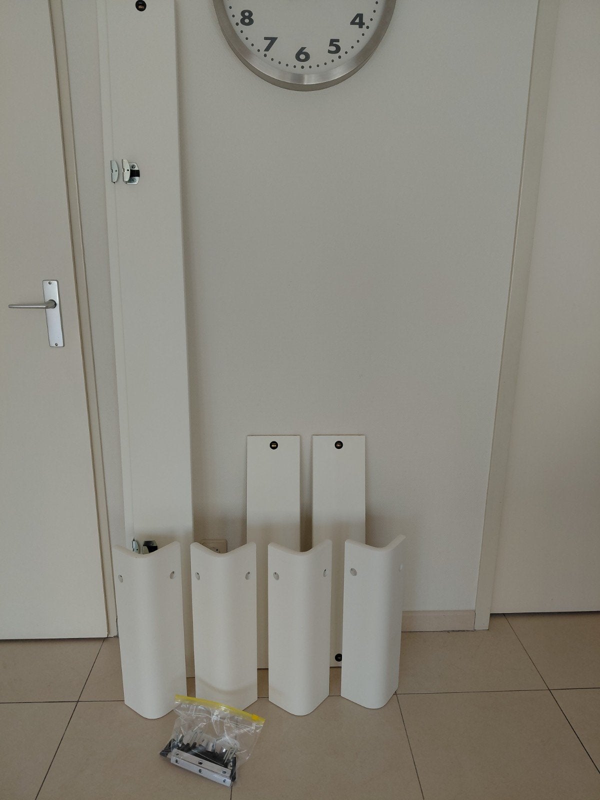 Zgan poten voor Auping Auronde. 48 cm hoog, Ophalen, Zo goed als nieuw, 60 tot 150 cm, 30 tot 80 cm