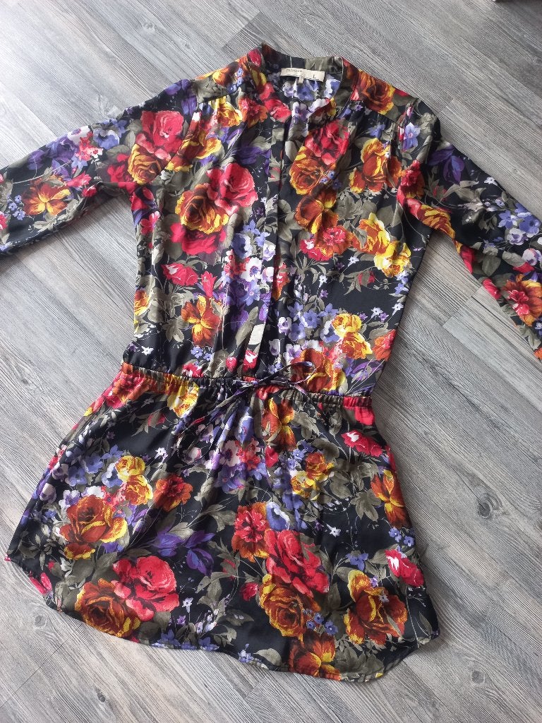 Prachtig zomers bloemenjurkje Di Loren, Kleding | Dames, Maat 42/44 (L), Ophalen of Verzenden, Zo goed als nieuw, Boven de knie