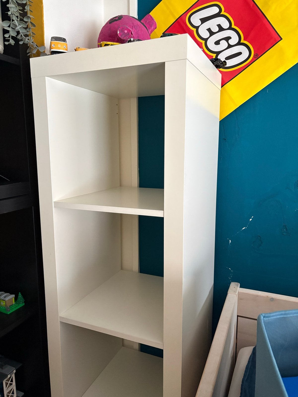 Ikea Kallax kast wit, 5 vakken, 182x42cm, Ophalen, Minder dan 50 cm, Zo goed als nieuw, 150 tot 200 cm