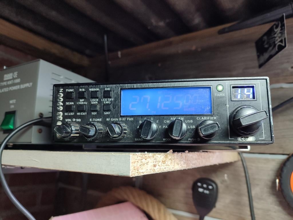 Complete 27 MC Set: Zender, Voeding, Lineaire Versterker, Telecommunicatie, Zenders en Ontvangers, Gebruikt, Zender en Ontvanger