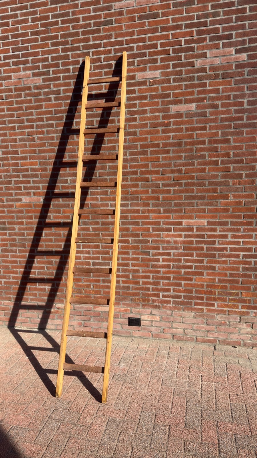 Houten ladder, Doe-het-zelf en Verbouw, Ophalen, Gebruikt, Ladder, 2 tot 4 meter