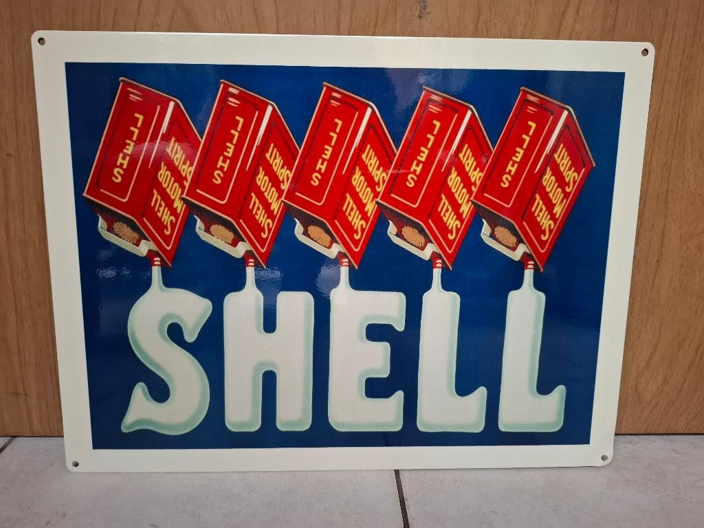 Reclamebord Shell, Verzamelen, Ophalen of Verzenden, Nieuw, Auto's