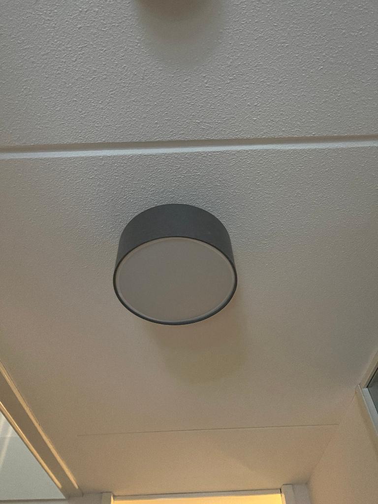 IKEA ALÄNG fabric ceiling lamp taupe/grey (Good condition), Ophalen, Zo goed als nieuw