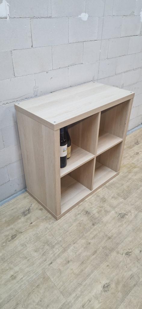 Kallax Ikea Houten vakkenkast met 4 vakken - Licht eiken, Ophalen of Verzenden, Zo goed als nieuw