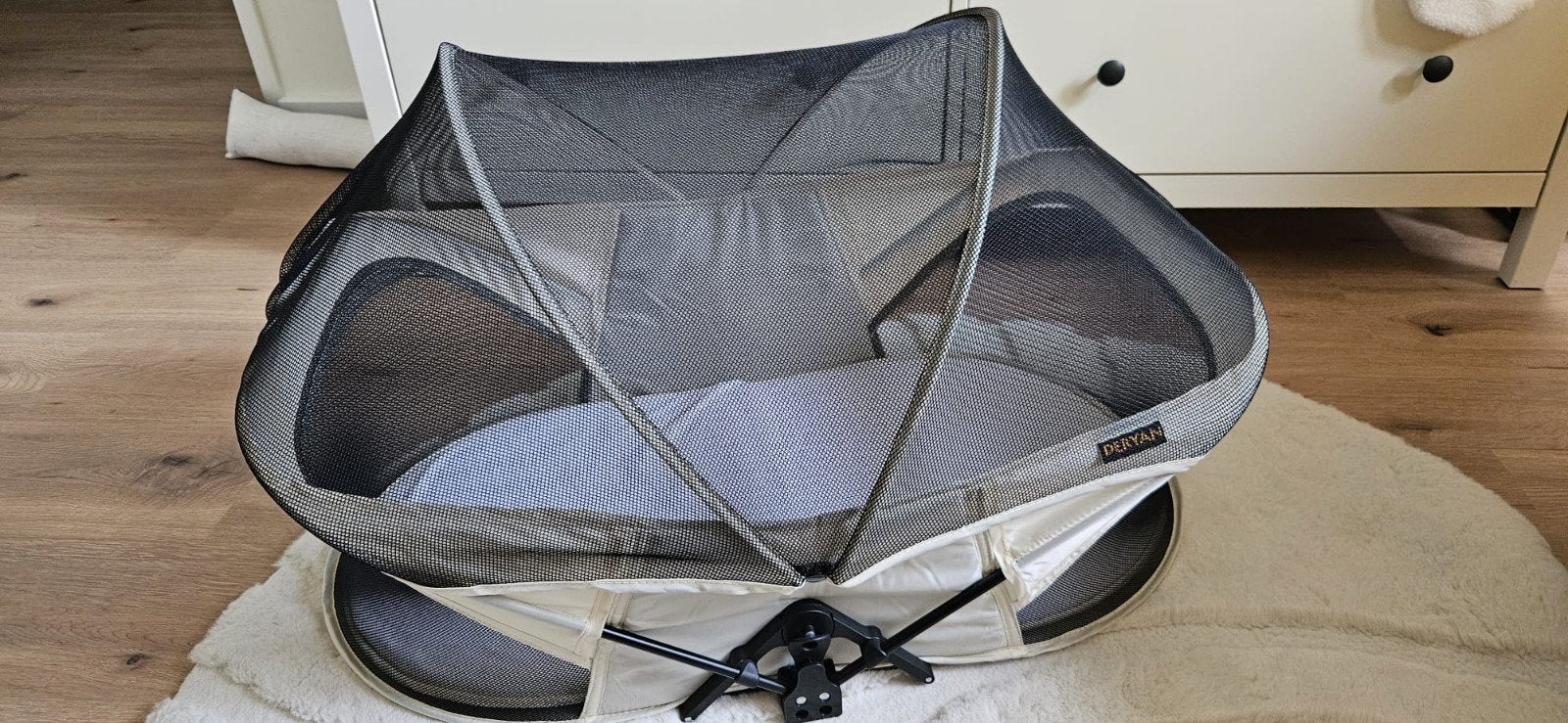 Deryan Baby Luxe Reisbedje - Lichtgewicht en Compact, Ophalen of Verzenden, Zo goed als nieuw, Reisbedje