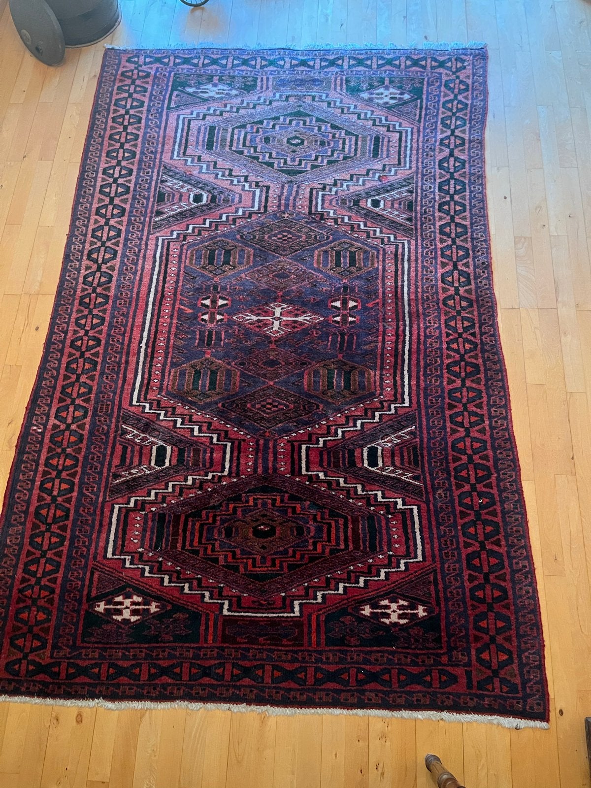Prachtig Perzisch tapijt - Handgeknoopt en authentiek, Ophalen, Gebruikt, 50 tot 100 cm, 150 tot 200 cm