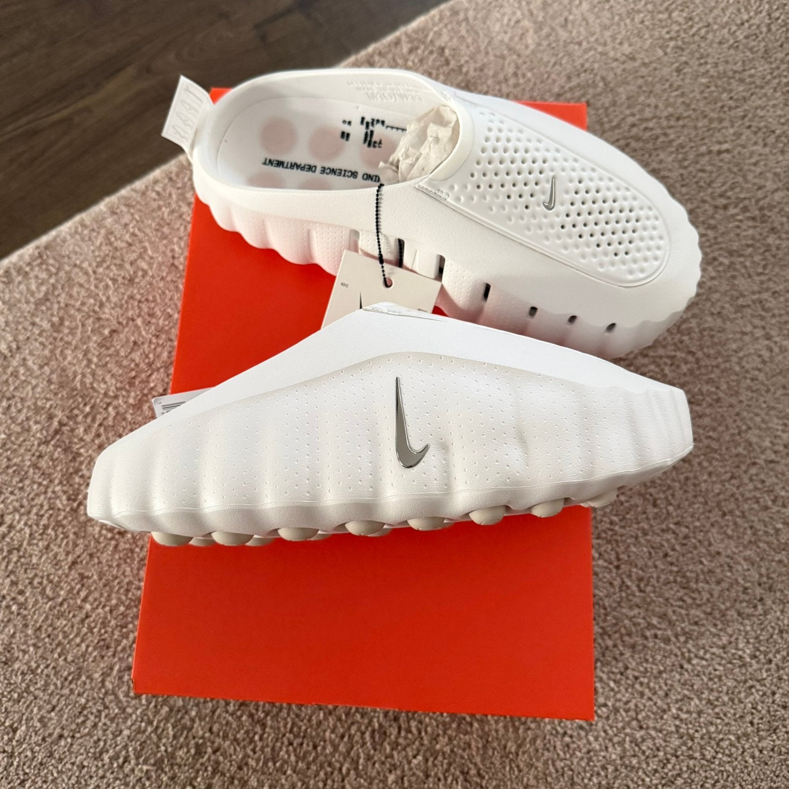 Nike mind 001 maat 43 wit summit white, Slippers, Wit, Nieuw, Ophalen of Verzenden