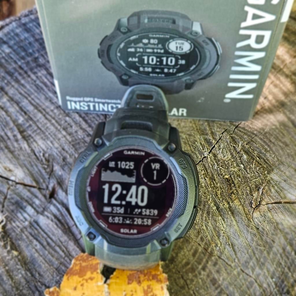 Garmin Instinct 2X Solar - Robuust GPS Smartwatch, Garmin, Ophalen of Verzenden, Zo goed als nieuw, Waterdicht