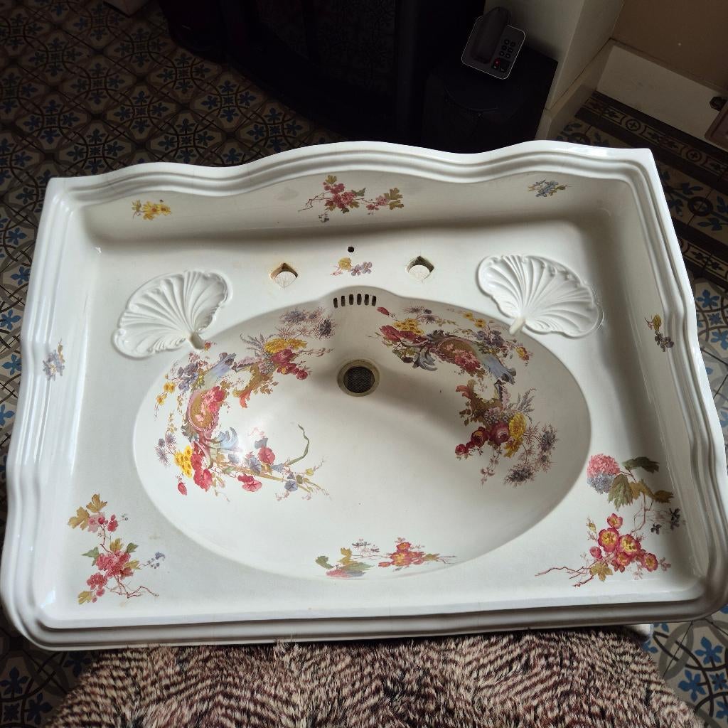 Collectie antiek en romantisch sanitair bloemen, kleurrijk, Ophalen