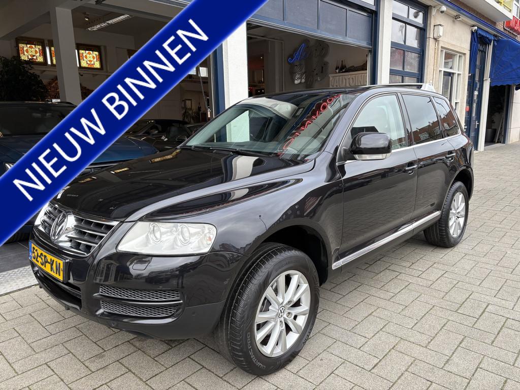 Volkswagen Touareg 3.2 V6 AUT/LEDER/CLIMA/NETTE STAAT, Auto's, Automaat, Gebruikt, 3189 cc, Zwart