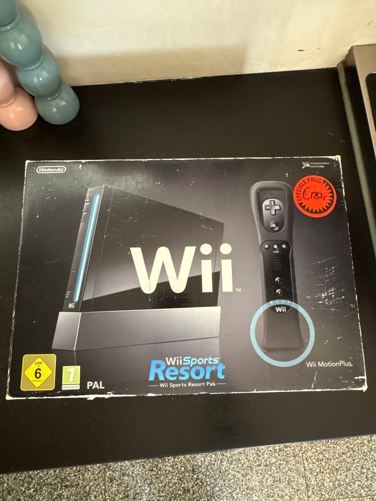 Nintendo Wii Sports Resort Pak - Zwart (inclusief MotionPlus, Ophalen, Zo goed als nieuw, Met 1 controller, Met games