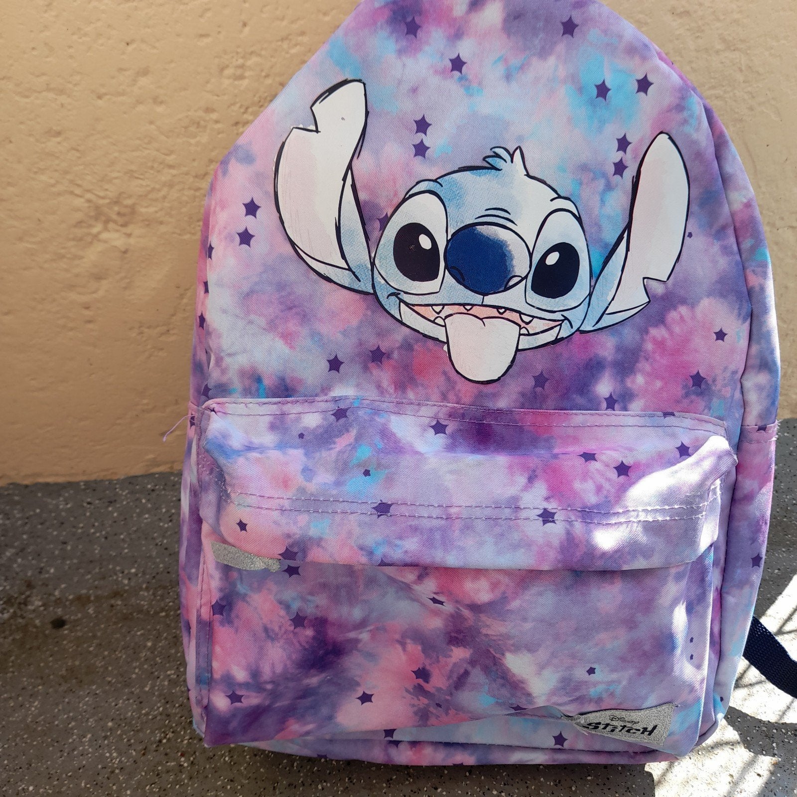Rugtas Disney met voorvak - Stitch, Sieraden, Tassen en Uiterlijk, Ophalen, Rugtas, Paars, Nieuw