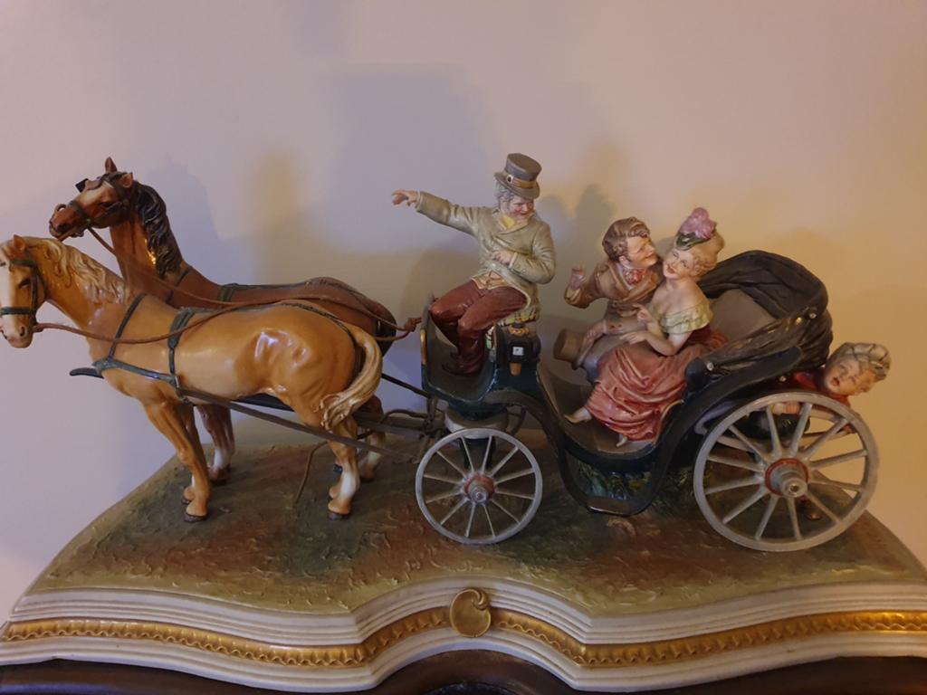 Bruno Merli Capodimonte Porselein - Groot Gedetailleerd Stuk, Antiek en Kunst, Ophalen
