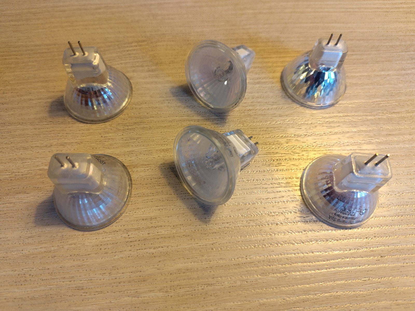 Originele halogeenlampjes GU4 20W set 6 stuks, Ophalen of Verzenden, Gebruikt, Led-lamp