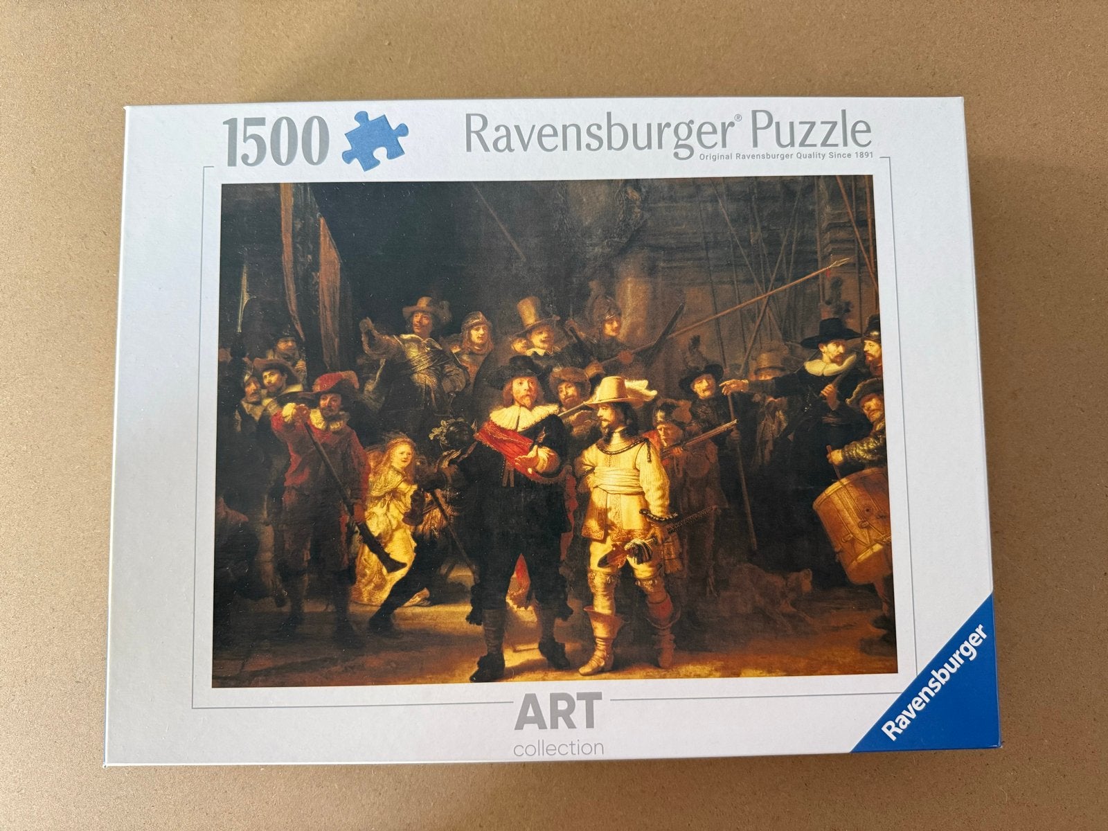 Ravensburger De Nachtwacht Puzzel 1500 stukjes, Ophalen of Verzenden, 500 t/m 1500 stukjes, Zo goed als nieuw, Legpuzzel