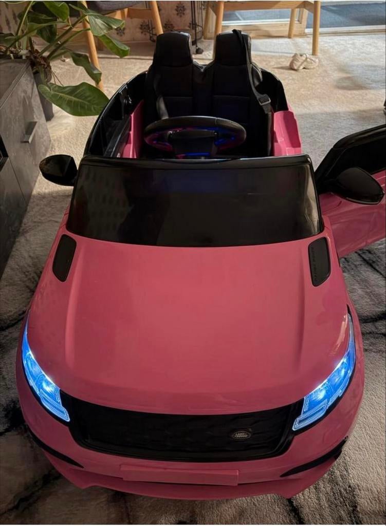 Roze elektrische kinderauto Range Rover met afstandsbedienin, Kinderen en Baby's, Speelgoed | Buiten | Accuvoertuigen, Ophalen of Verzenden