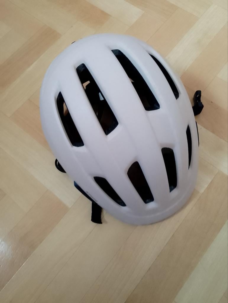 Comfortabele Fietshelm voor Volwassenen - Wit/roze, M, Ophalen of Verzenden, Zo goed als nieuw, Decathlon