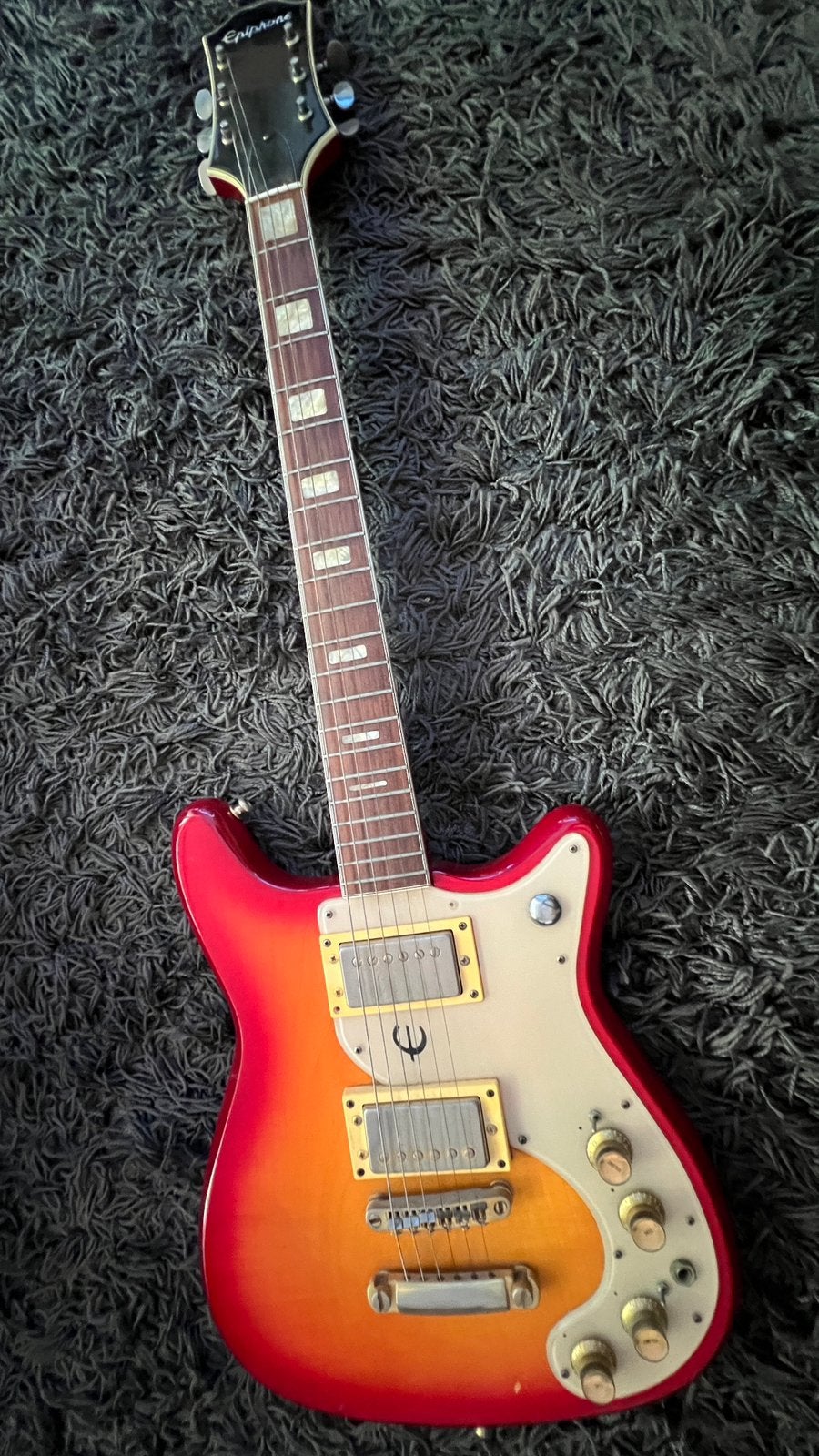 Epiphone ET-290 Crestwood Sunburst 70-ies, Ophalen, Gebruikt, Solid body, Epiphone