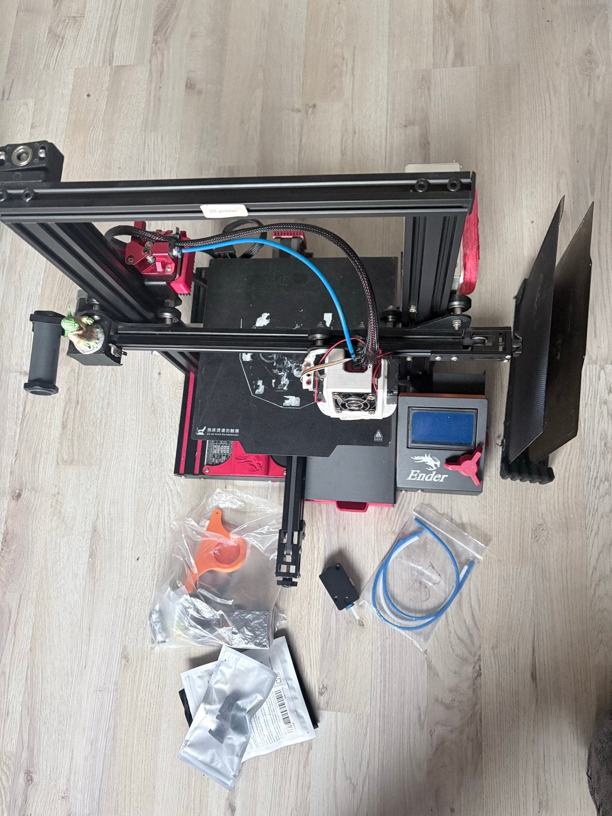 Ender 3D-printer, Ophalen, Niet werkend, Filament